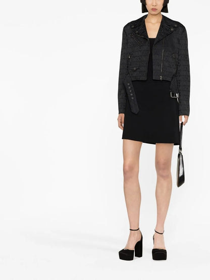 Cropped Zip-Fastening Jacket