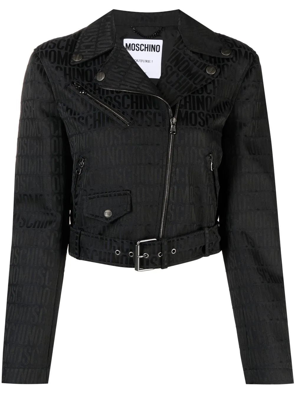 Cropped Zip-Fastening Jacket