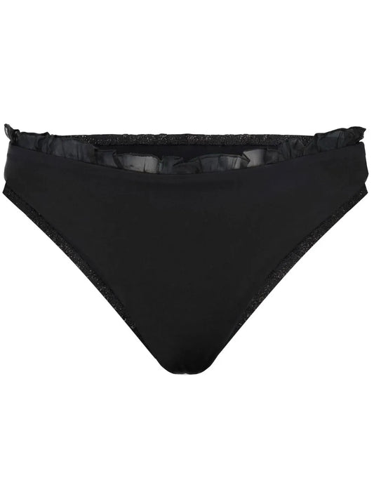 Bow-Detail Ruffled Bikini Set
