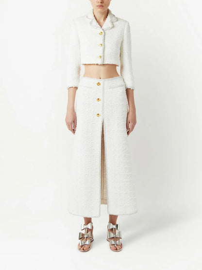 Cropped Tweed Jacket