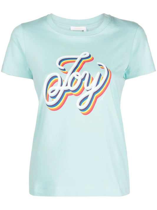Slogan-Print Cotton T-Shirt