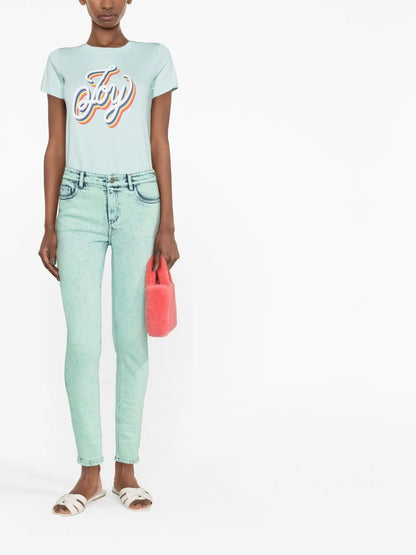 Slogan-Print Cotton T-Shirt