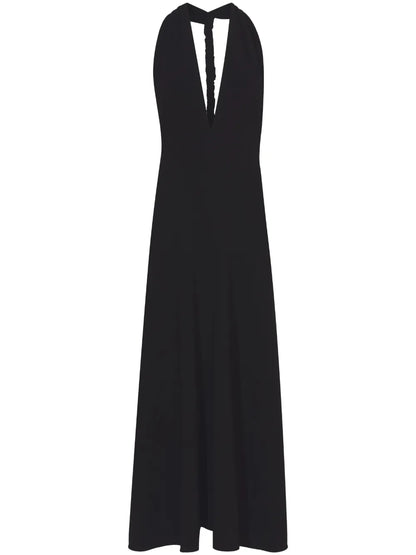 Matte Crepe Twist Back Dress