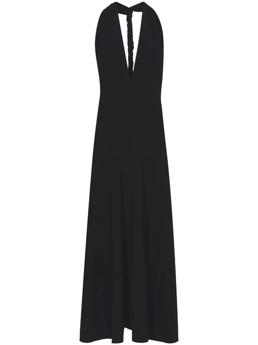 Matte Crepe Twist Back Dress
