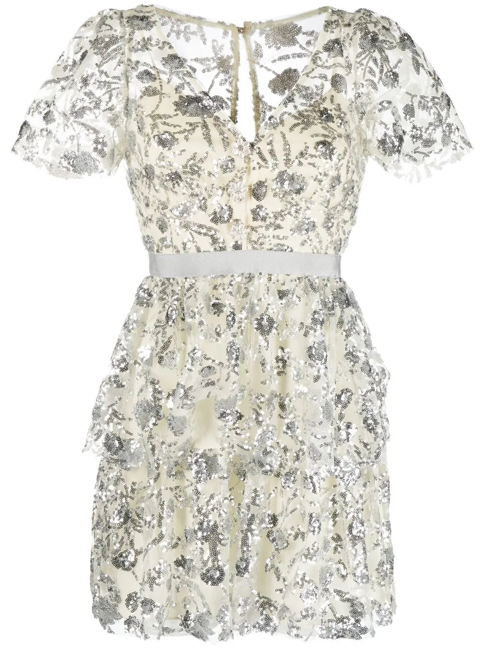 Sequined Tiered Minidress