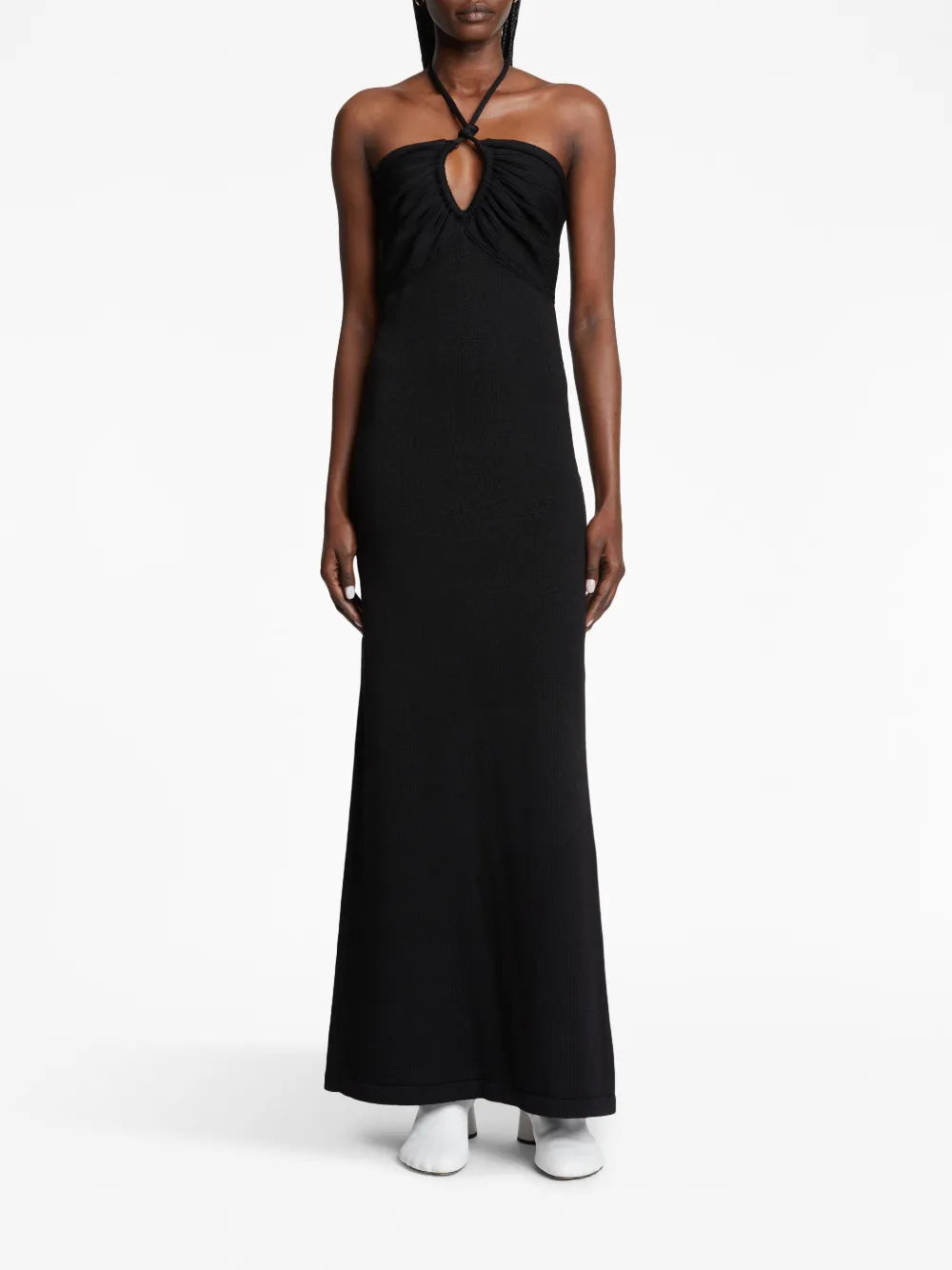 Halterneck Knitted Maxi Dress