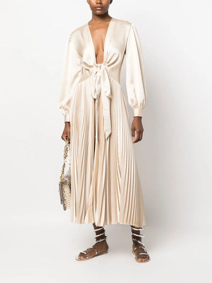 Long-Sleeve Midi Dress