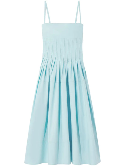 Bustier-Style Cotton-Blend Dress