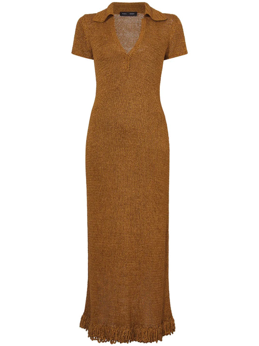 Ribbon Crochet Fringe Dress