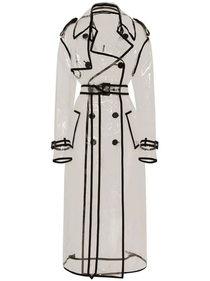 Kim Dolce&Gabbana Contrast-Trim Trench Coat