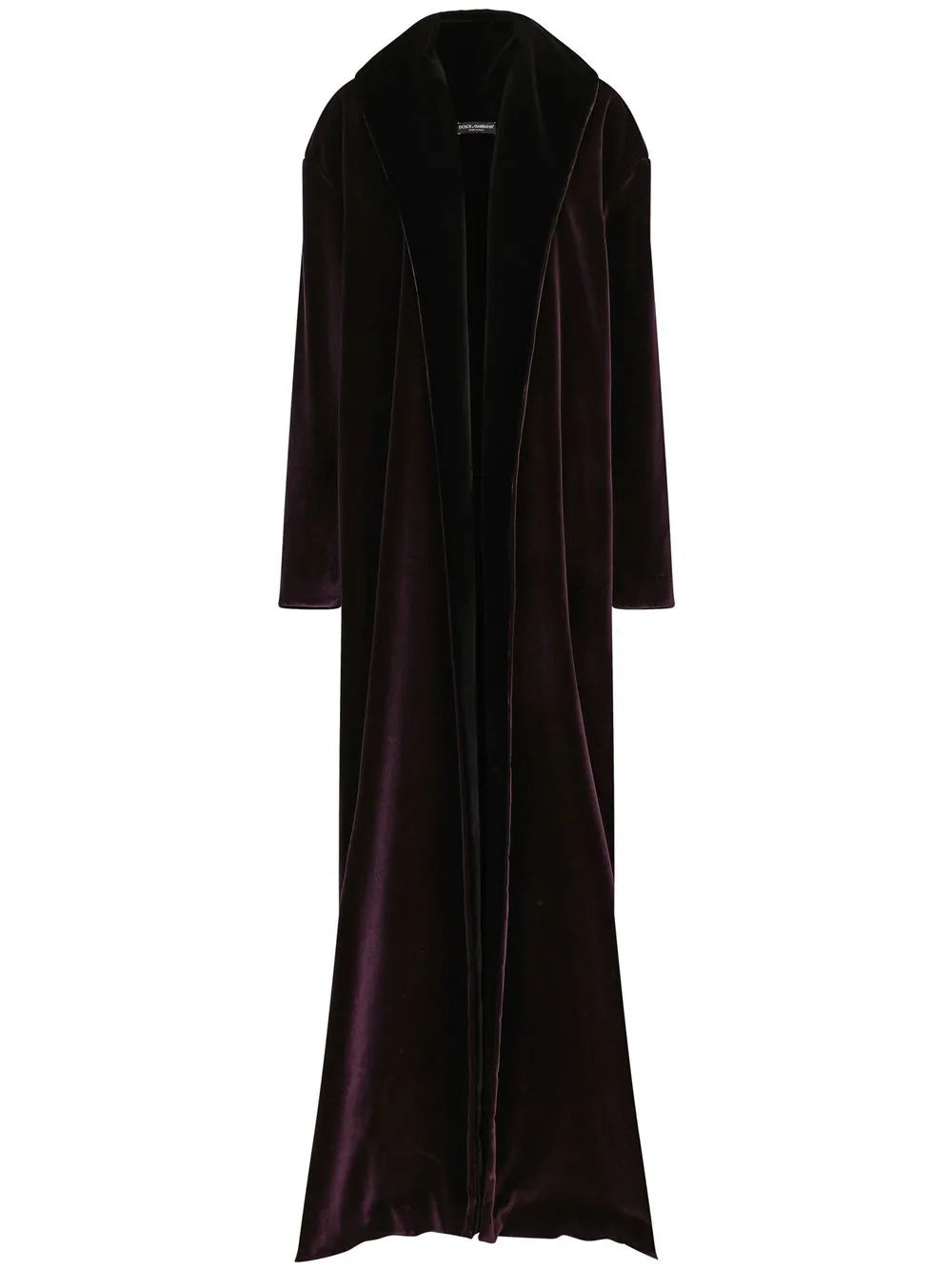 Kim Dolce&Gabbana Long Velvet Coat