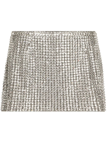 Kim Dolce&Gabbana Rhinestone-Embellished Miniskirt