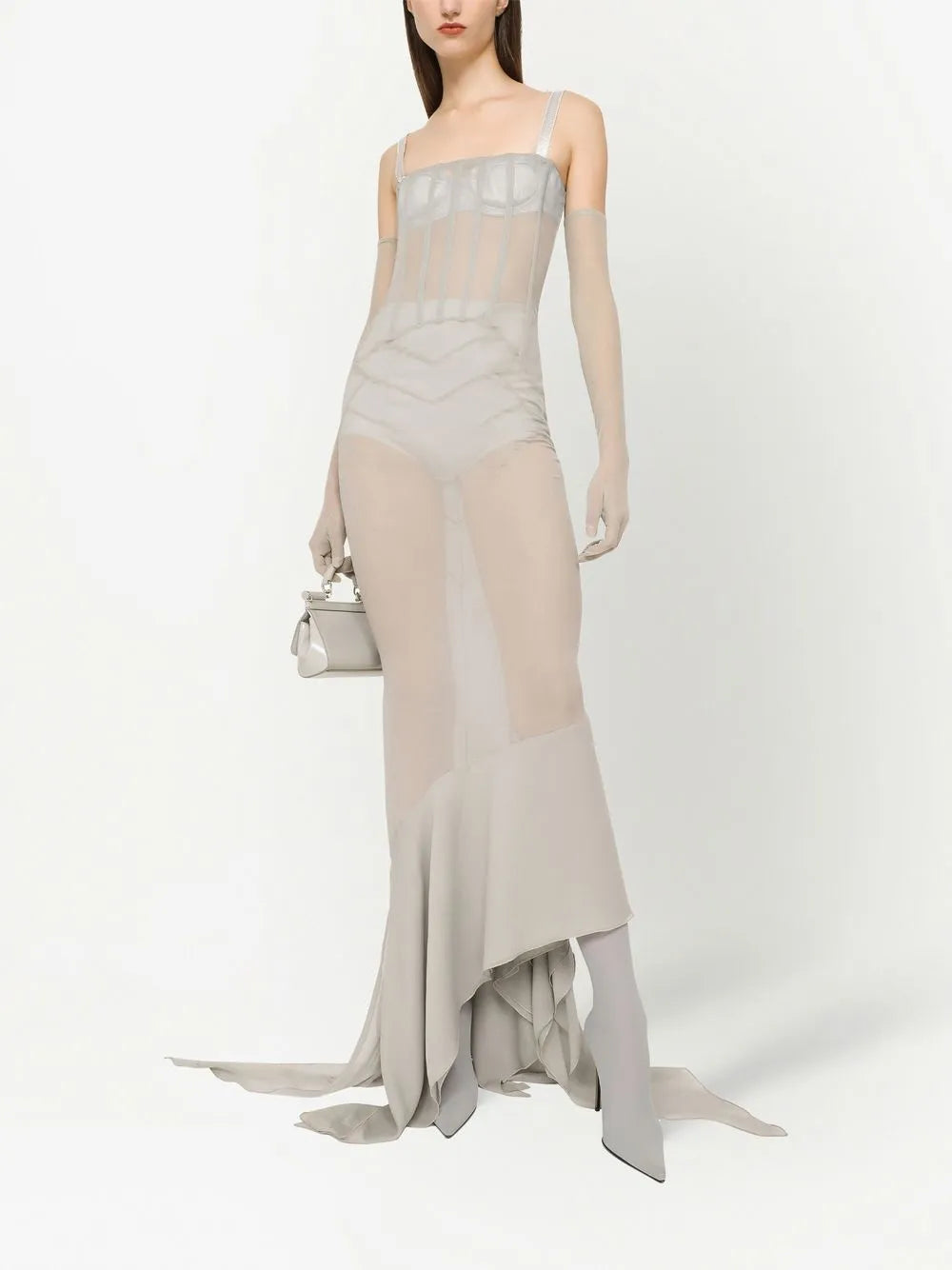 Kim Dolce&Gabbana Draped Silk Dress