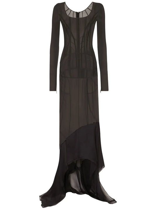 Kim Dolce&Gabbana Georgette Maxi Dress