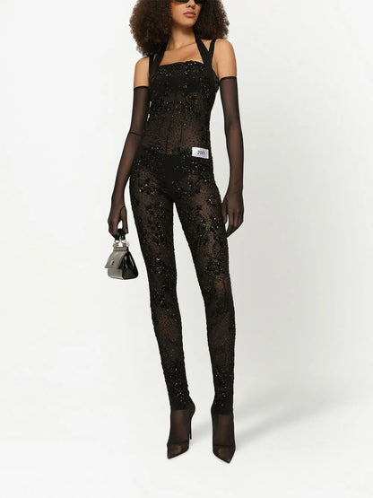Kim Dolce&Gabbana Embroidered Jumpsuit