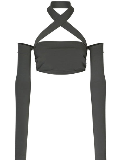 Kim Dolce&Gabbana Halterneck Crop Top