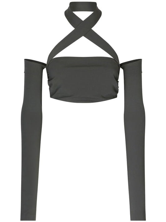 Kim Dolce&Gabbana Halterneck Crop Top