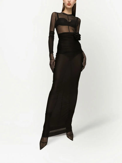 Kim Dolce&Gabbana Tulle Crop Top