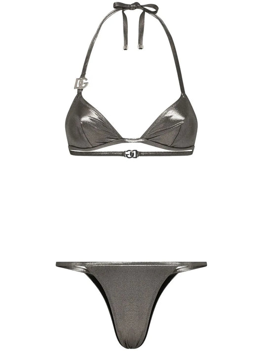 Kim Dolce&Gabbana Dg-Logo Triangle Bikini