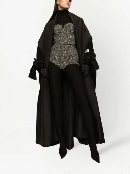 Kim Dolce&Gabbana Rhinestone-Embellished Corset Top