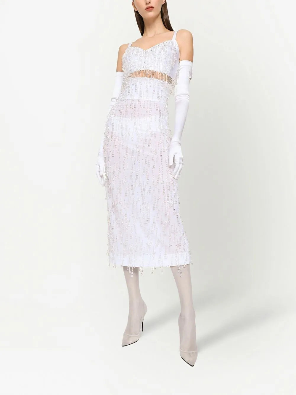 Kim Dolce&Gabbana Embroidered Corset Top