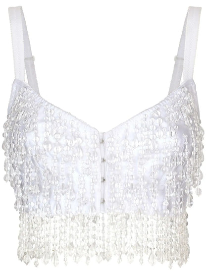 Kim Dolce&Gabbana Embroidered Corset Top