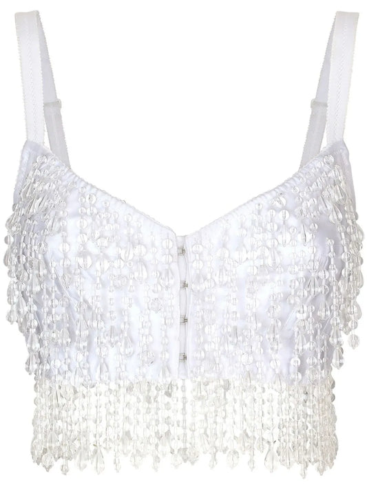 Kim Dolce&Gabbana Embroidered Corset Top