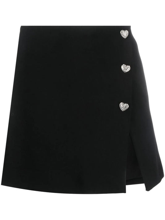 Crystal-Embellished A-Line Miniskirt