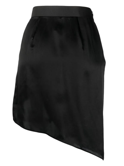 Rendez-Vous Asymmetric Silk Skirt
