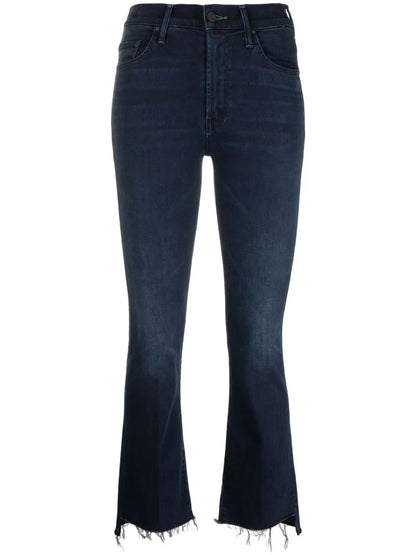 High-Rise Cropped Flared Jeans