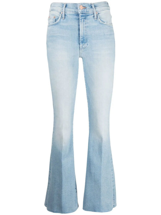 Straight-Leg Flared Jeans