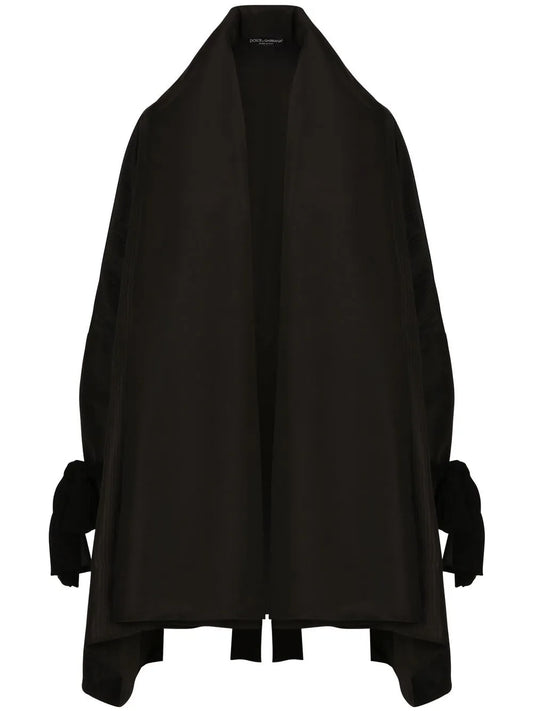 Kim Dolce&Gabbana Open-Front Taffeta Cape