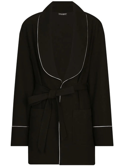Kim Dolce&Gabbana Belted Pajama Shirt