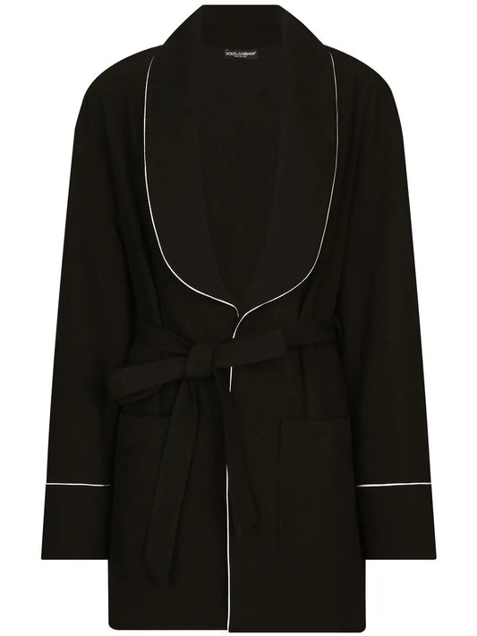 Kim Dolce&Gabbana Belted Pajama Shirt