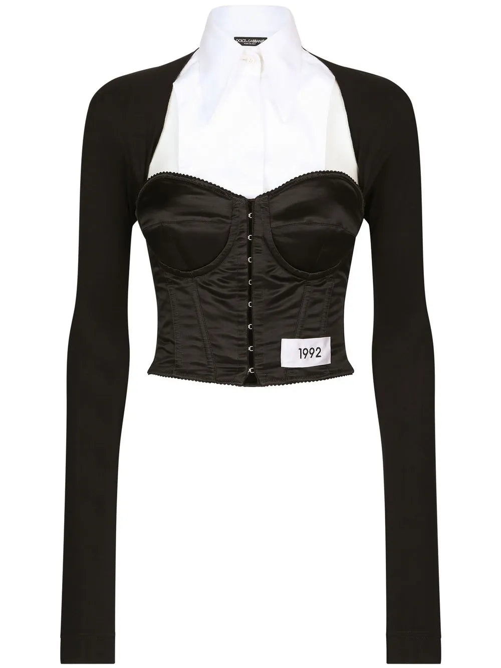Kim Dolce&Gabbana Layered-Shirt Corset Top