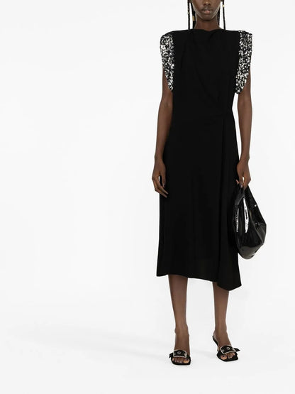 Leronia Sequin-Embellished Midi Dress