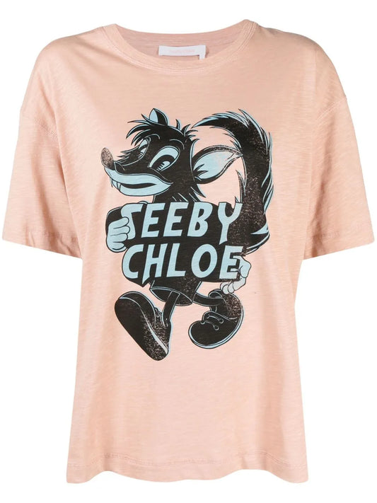 Graphic-Print Cotton T-Shirt