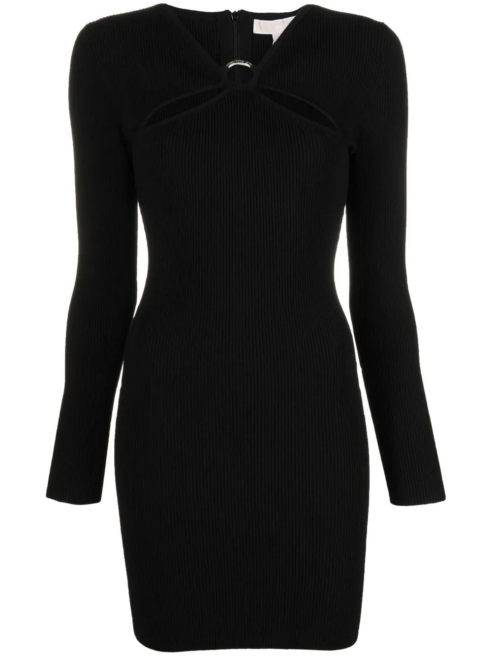 Ribbed-Knit Mini Dress
