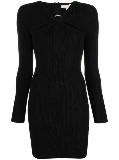 Ribbed-Knit Mini Dress