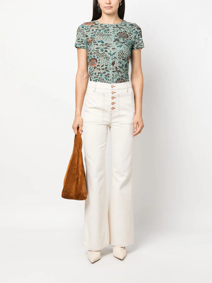 Estelle Short-Sleeve Cotton T-Shirt