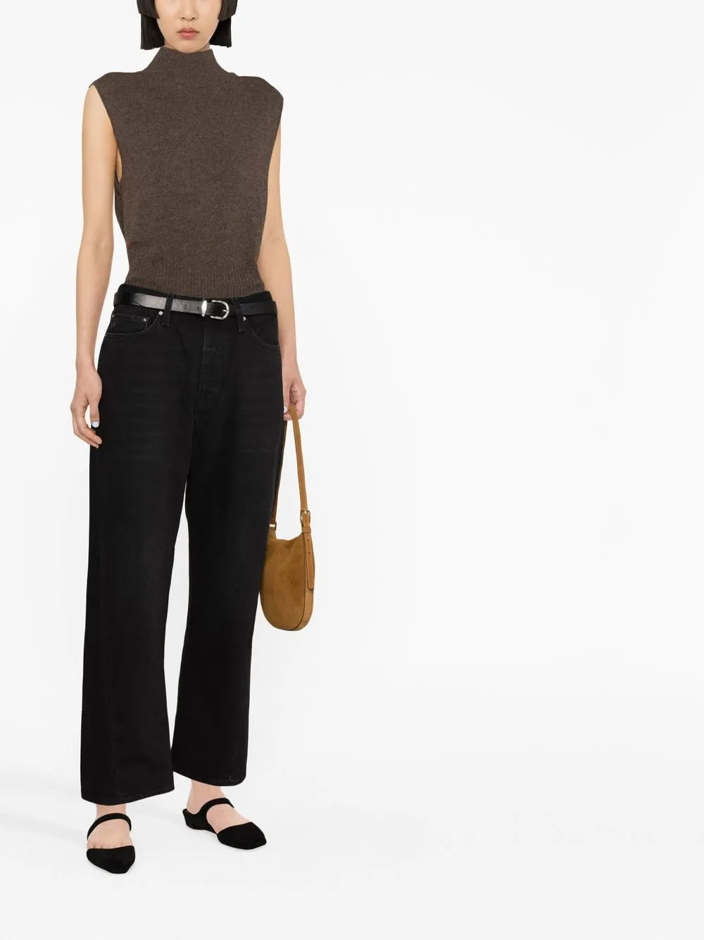 Twisted Seam Straight-Leg Jeans