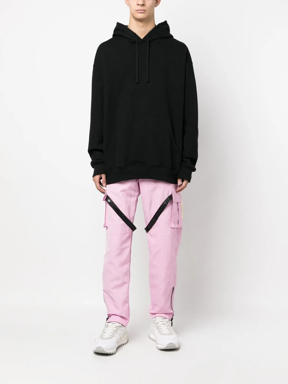 Logo-Print Buckled Cargo Pants