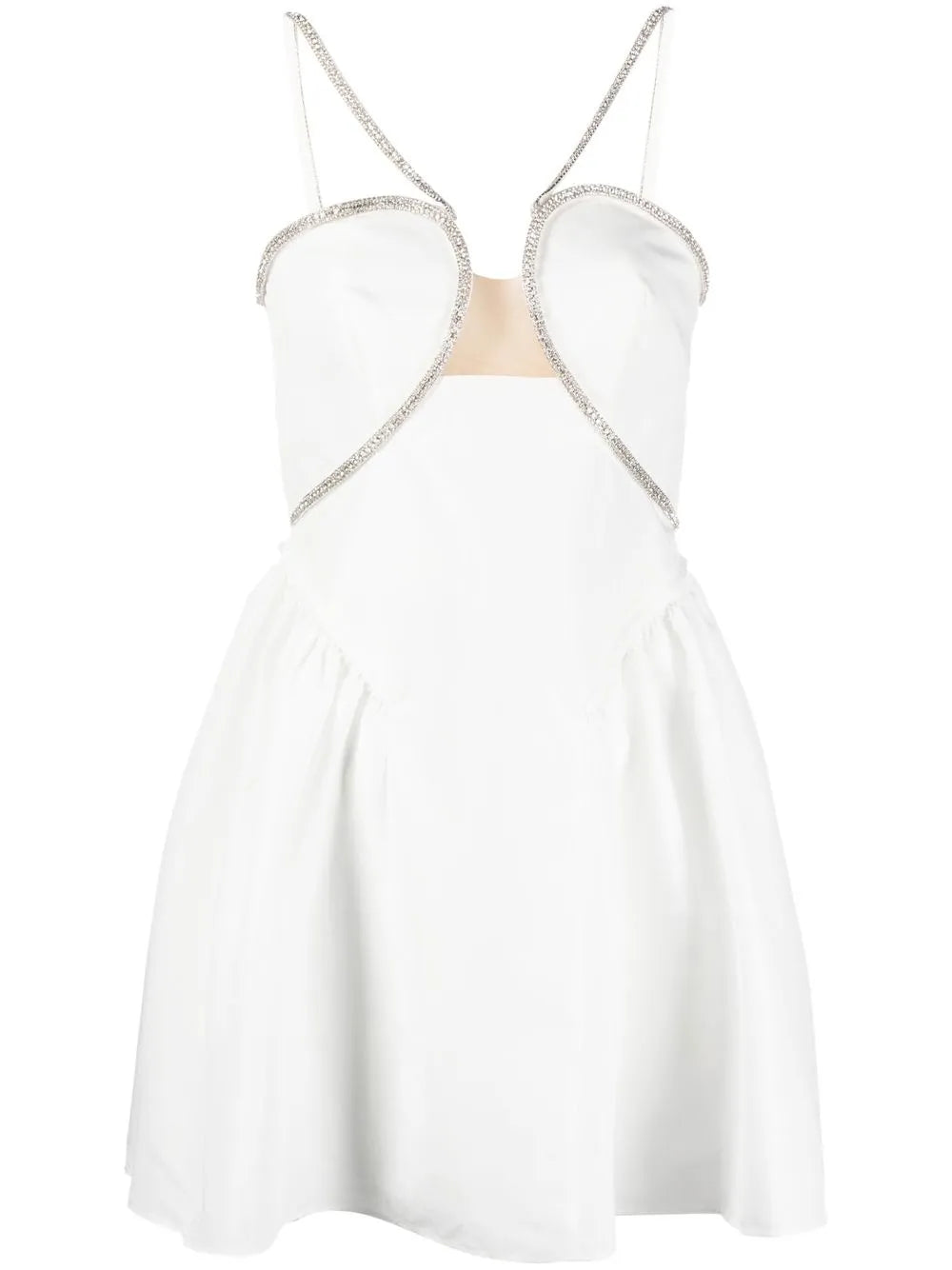 Crystal-Embellished Cut-Out Minidress