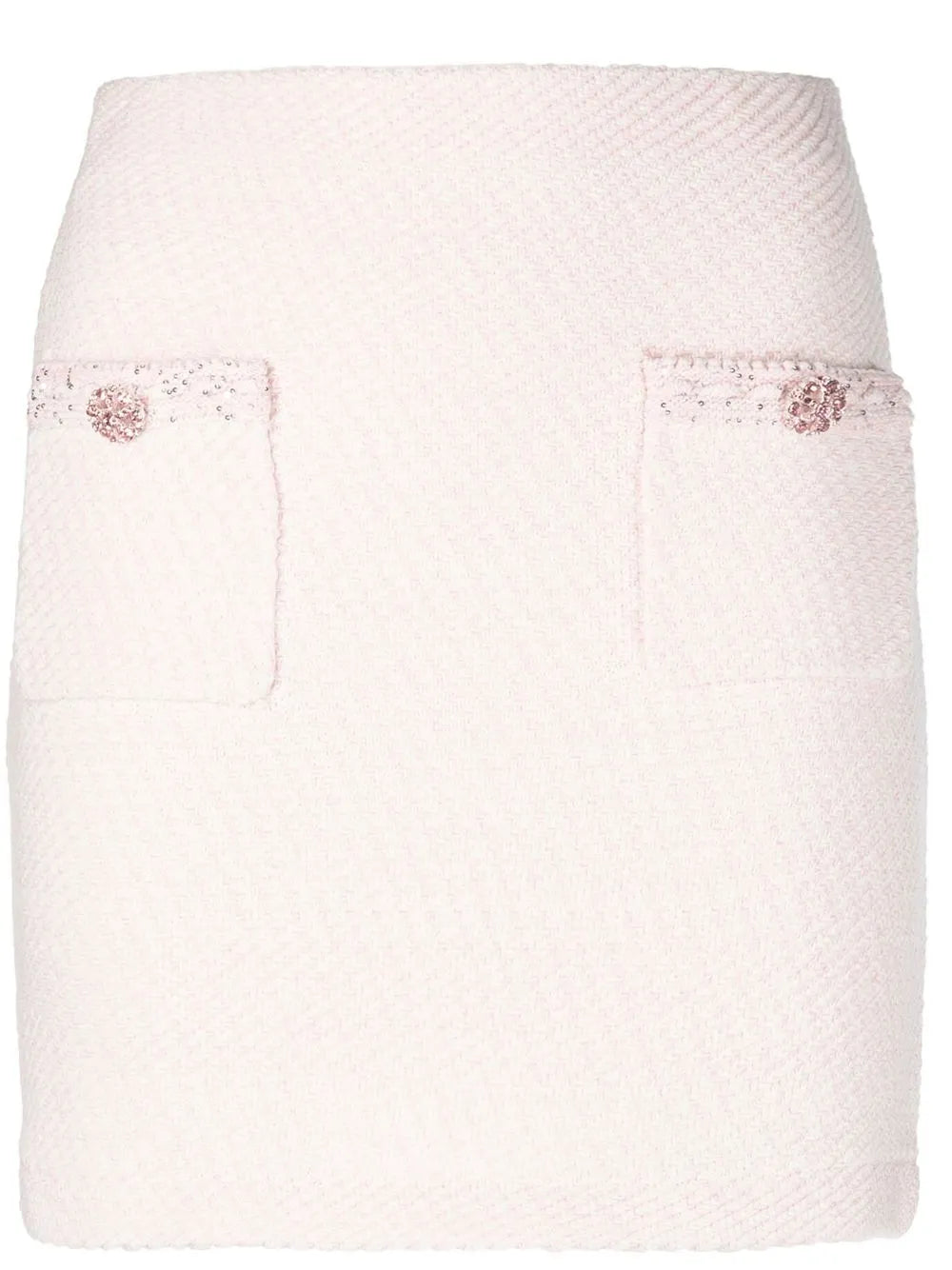 Braided-Trim Mini Skirt