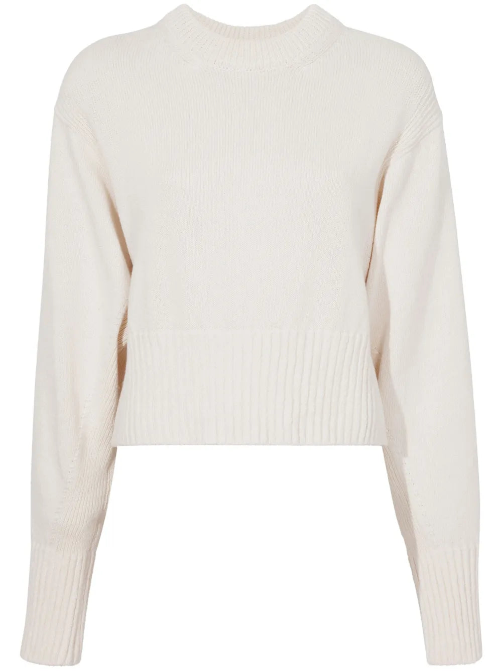 Cropped Cotton-Blend Jumper
