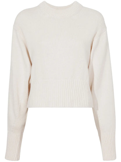 Cropped Cotton-Blend Jumper