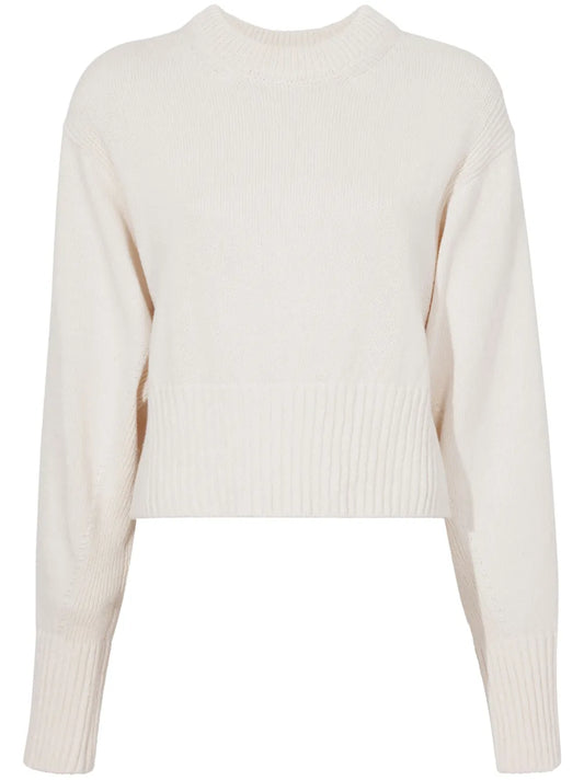 Cropped Cotton-Blend Jumper
