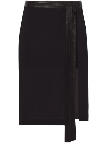 Layered Chiffon Wrap Skirt
