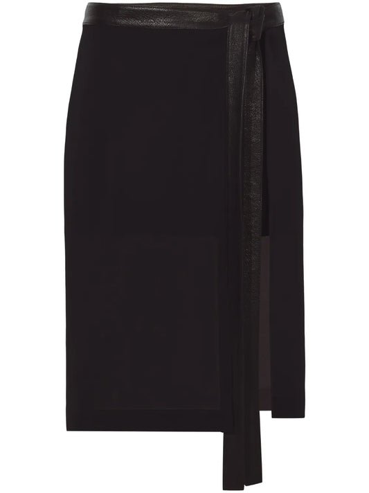 Layered Chiffon Wrap Skirt