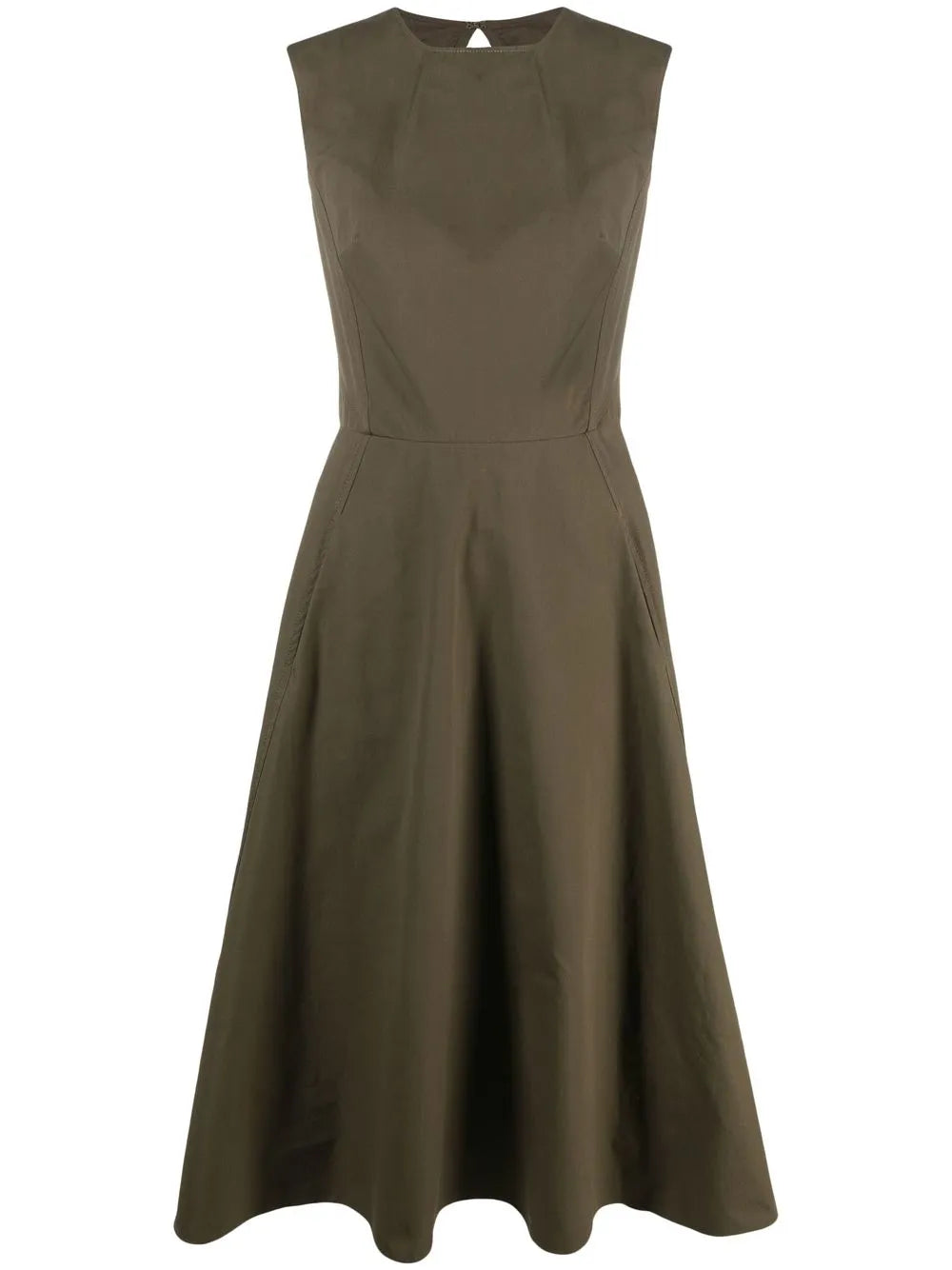 Flared Cotton Midi Dress
